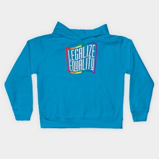 Legalize Equality - Rainbow Outline Kids Hoodie